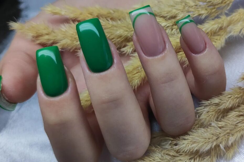 paznokcie zielone