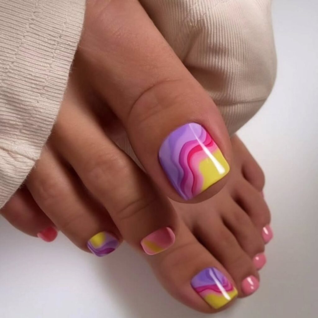 modny pedicure