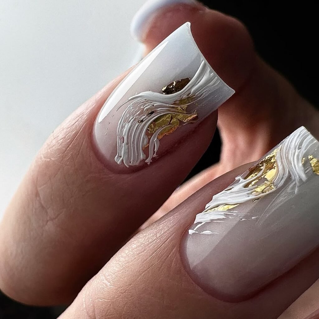 eleganckie zdobienie paznokci