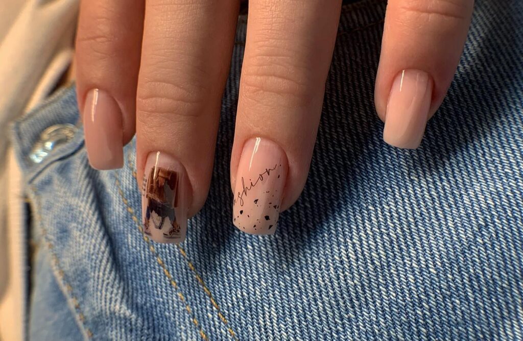 eleganckie nude paznokcie