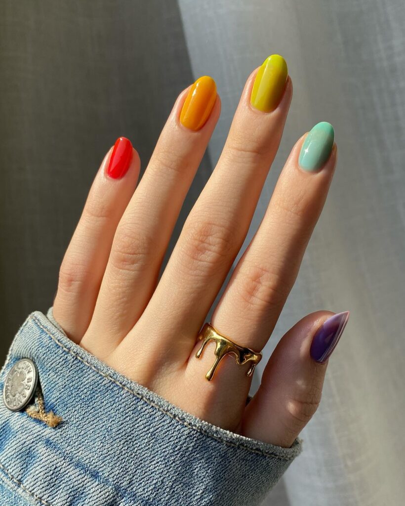 neonowe jelly nails