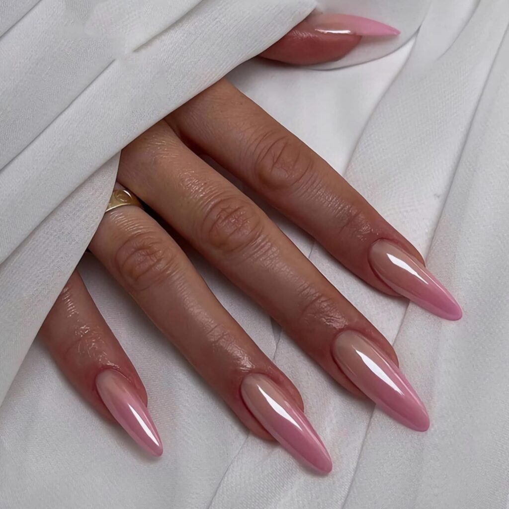 Glazed ombre nails