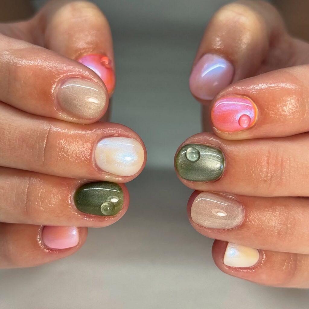 minimalistyczny manicure
