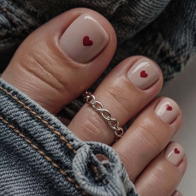 nude pedicure