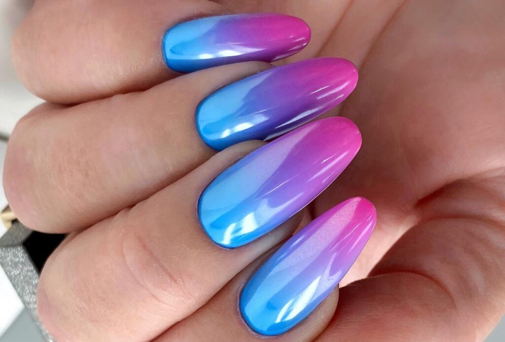 neonowe ombre