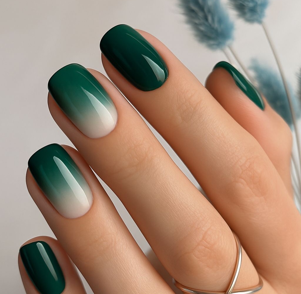 modne ombre nails